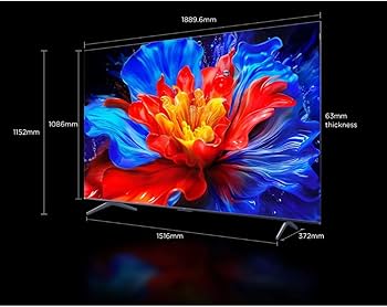 TCL 215 cm (85 inches) 4K UHD Smart QLED Google TV 85P8K (Black